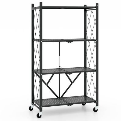 Scaffale Portapalline Multistrato In Metallo - Organizzatore 4 Livelli Per Palloni Da Basket, Calcio, Pallavolo - Dimensioni 32,5x26,5x6 Cm - Ripiano Per Palestra E Camera