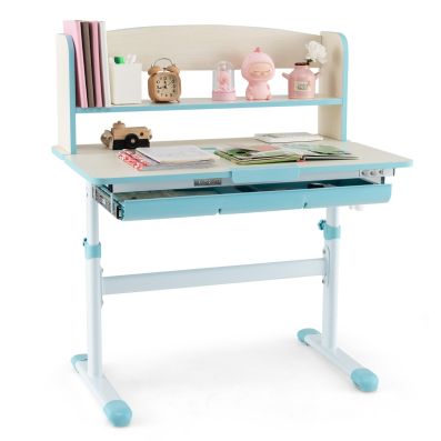 FurnitureR Sedia da scrivania per bambini, girevole in altezza