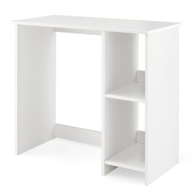 Scrivania per Computer ORNELLA, 80x48x76cm, In Legno Bianco