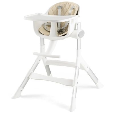 GOPLUS Evolutive 4 In 1 Seggiolone Con Vassoio Rimovibile E Altezza Regolabile, Seggiolone Per Bambini Con Imbracatura E Piedi Antiscivolo Seggiolone Per Bambini Da 6 A 36 Mesi 73211646