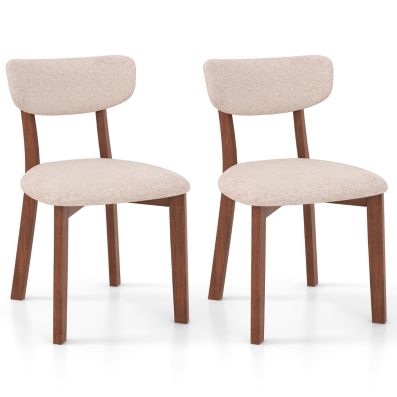 Set Di 2 Sedie Con Rivestimento In Tessuto Design Moderno Per Sala Da Pranzo Grigio Alice 74058115