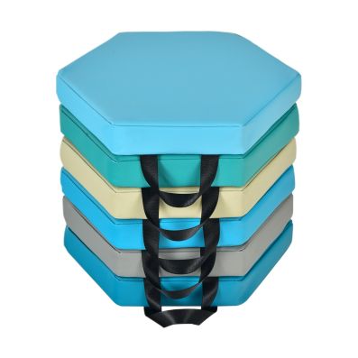 FDISDIFH Set di 1/2/4 Cuscini per Sedie da Pranzo con Laccetti, Cuscini da Seduta da Cucina Sfoderabile 45x43cm, Cuscino per Sedia Memory Foam Antiscivolo per Casa,C,4 Pack