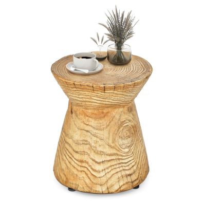 Sgabello in Plastica a Forma di Clessidra Moderno e Semplice in Stile Nordico, Ideale per il Bagno e il Camerino, Sgabello Rotondo Resistente per la Casa (Curcuma