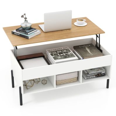 Supporto in legno a 3 ripiani con cassetto e scomparto nascosto