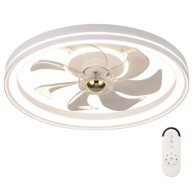 YUNZI Ventilatore A Soffitto Per Bambini Con Luce LED Dimmerabile, 6 Velocità, Telecomando E Timer, Colori Rosa/Blu/Bianco - 2