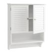 Mobile da Bagno a Parete SucceBuy, 2 Ante e Ripiano Regolabile con 3