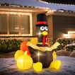 8 FT Decorazioni Gonfiabili Halloween, Decorazione di Zucca Gonfiabile con LED per Esterni Halloween Decorazioni per Festa, Outdoor, Cortile, Giardino, Decorazioni per Prato