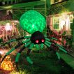 Decorazione Esterna per Ragno Gonfiabile di Halloween da 7.9 Piedi con Luce LED, Grandi Oggetti di Scena per Ragni Spettrali Decorazione di Halloween per Cantiere Giardino (Spina
