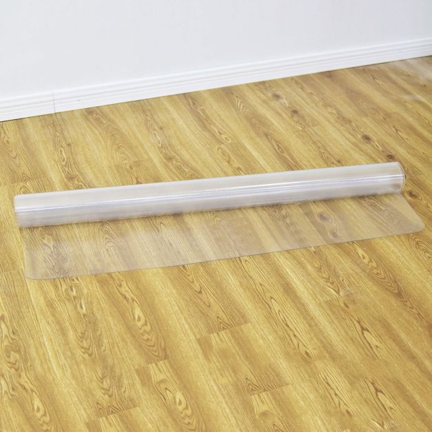90 x 120 cm Tappetino per sedia da ufficio rettangolare antigraffio protezione per pavimento rigido per pavimenti in moquette 1,5 x 60 cm in PVC spessore 1,5 mm